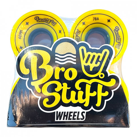 Колеса для скейтборда Bro Stuff 78A - Yellow 60мм Колеса для скейтборда Bro Stuff 78A - Yellow 60мм
