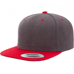Кепка FlexFit 6089MT - Classic Snapback Dark Heather/Red