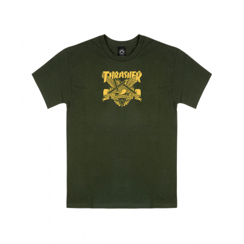 Футболка Thrasher X Antihero Eaglegram Forest Green M Футболка Thrasher X Antihero Eaglegram Forest Green M